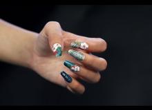 Embedded thumbnail for Tropical Flowers Nail Art Design